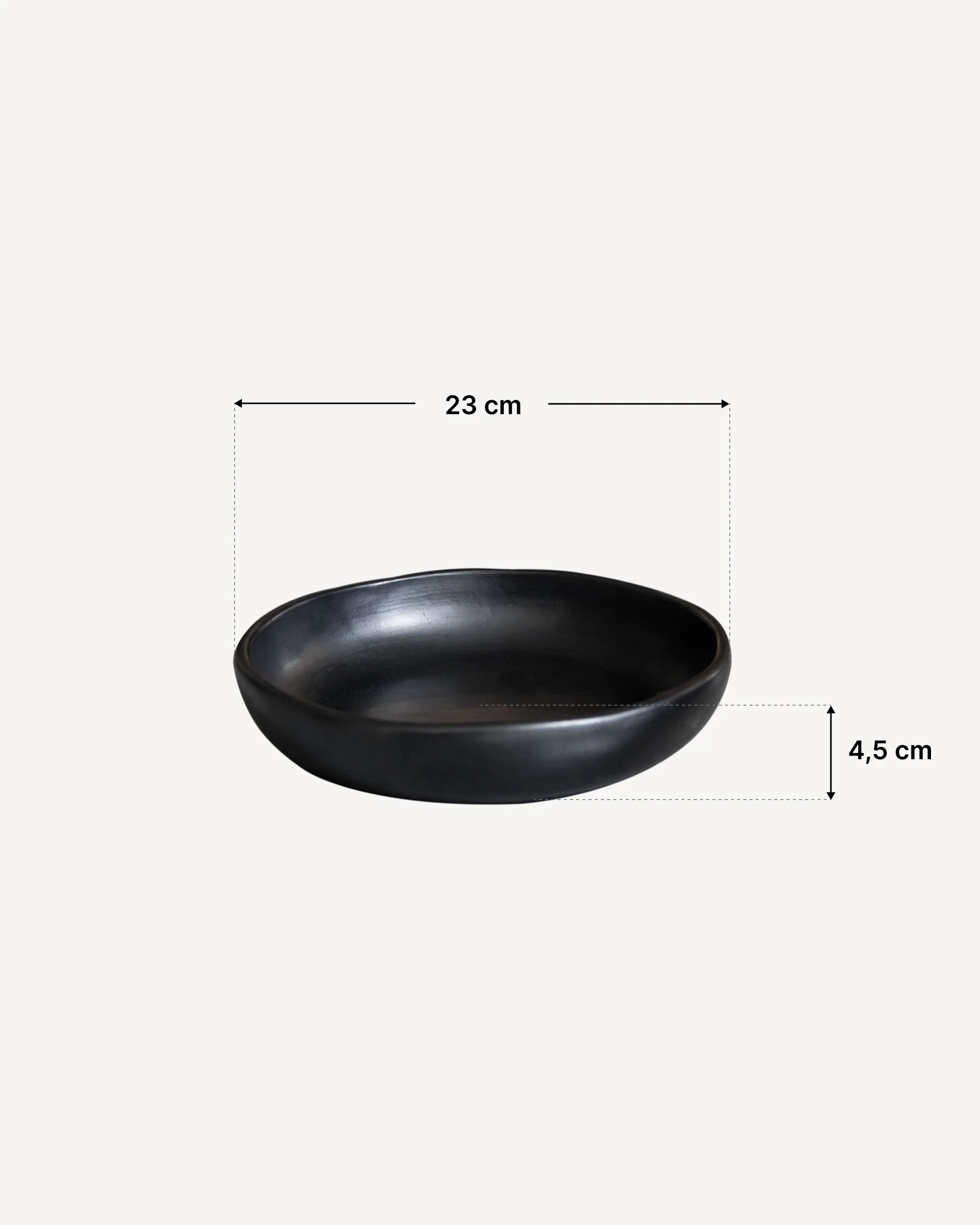Assiette en argile noire Chamba - Image 6