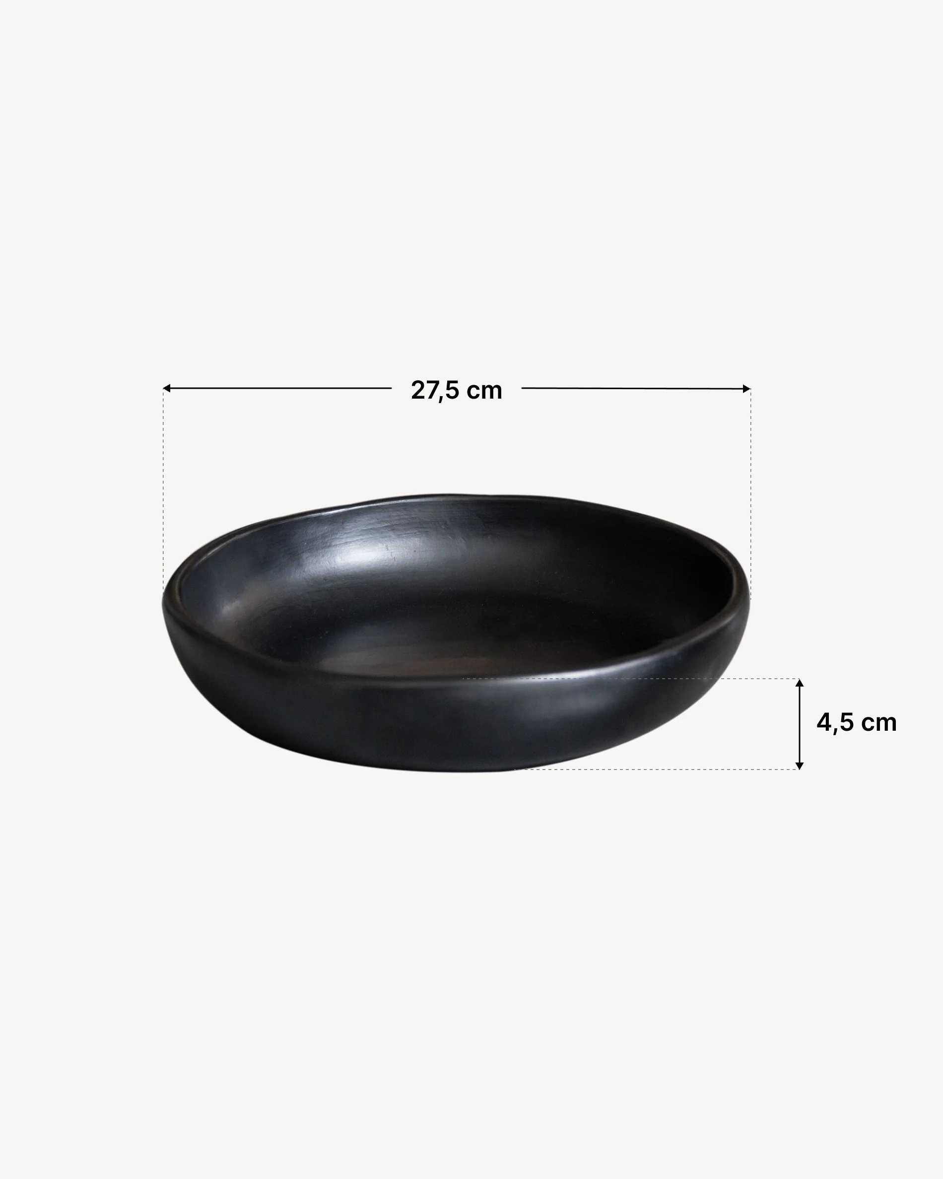 Assiette en argile noire Chamba - Image 7