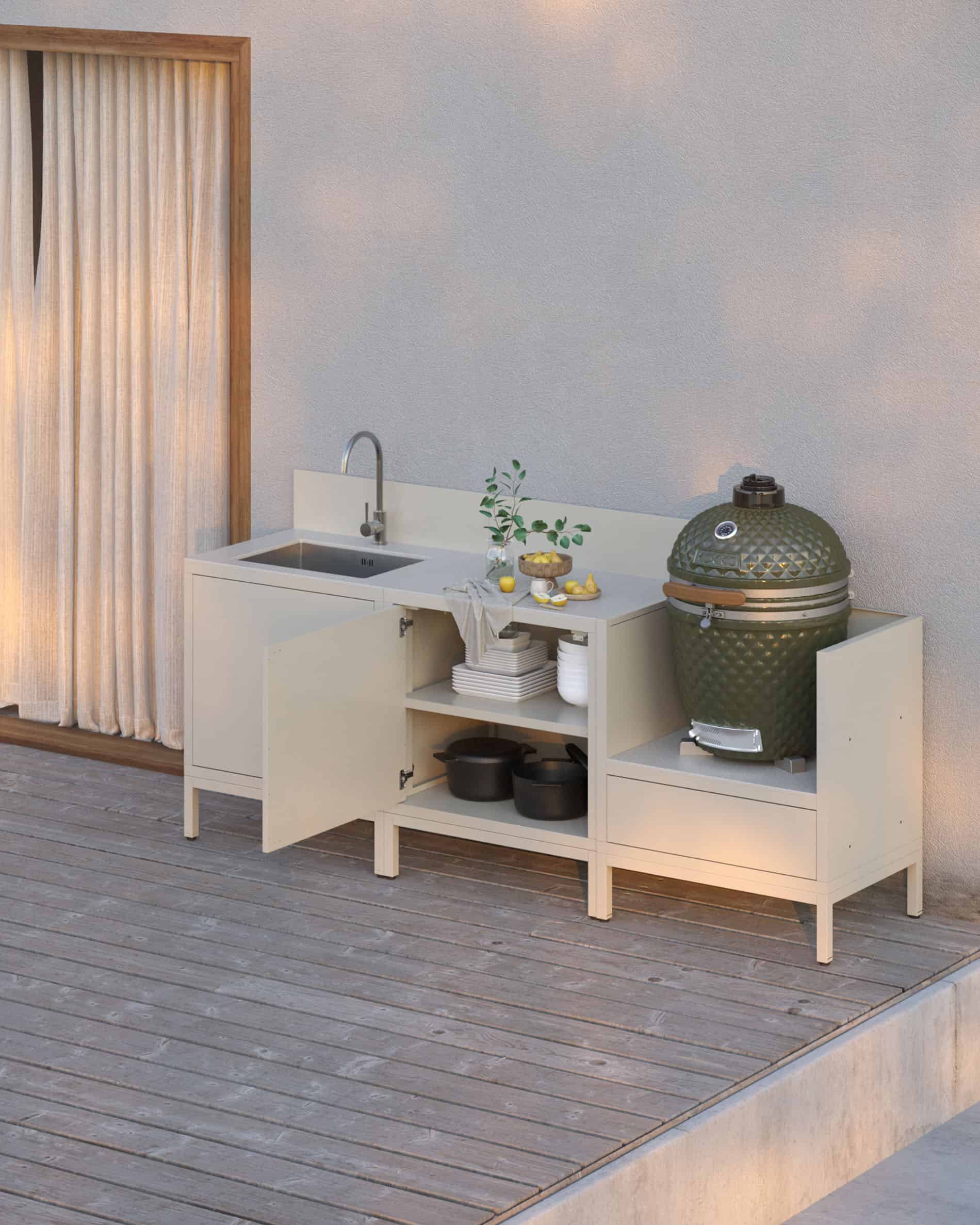 Cuisine d'extérieur PILOTIS - 3 modules avec évier pour Kokko - Image 26