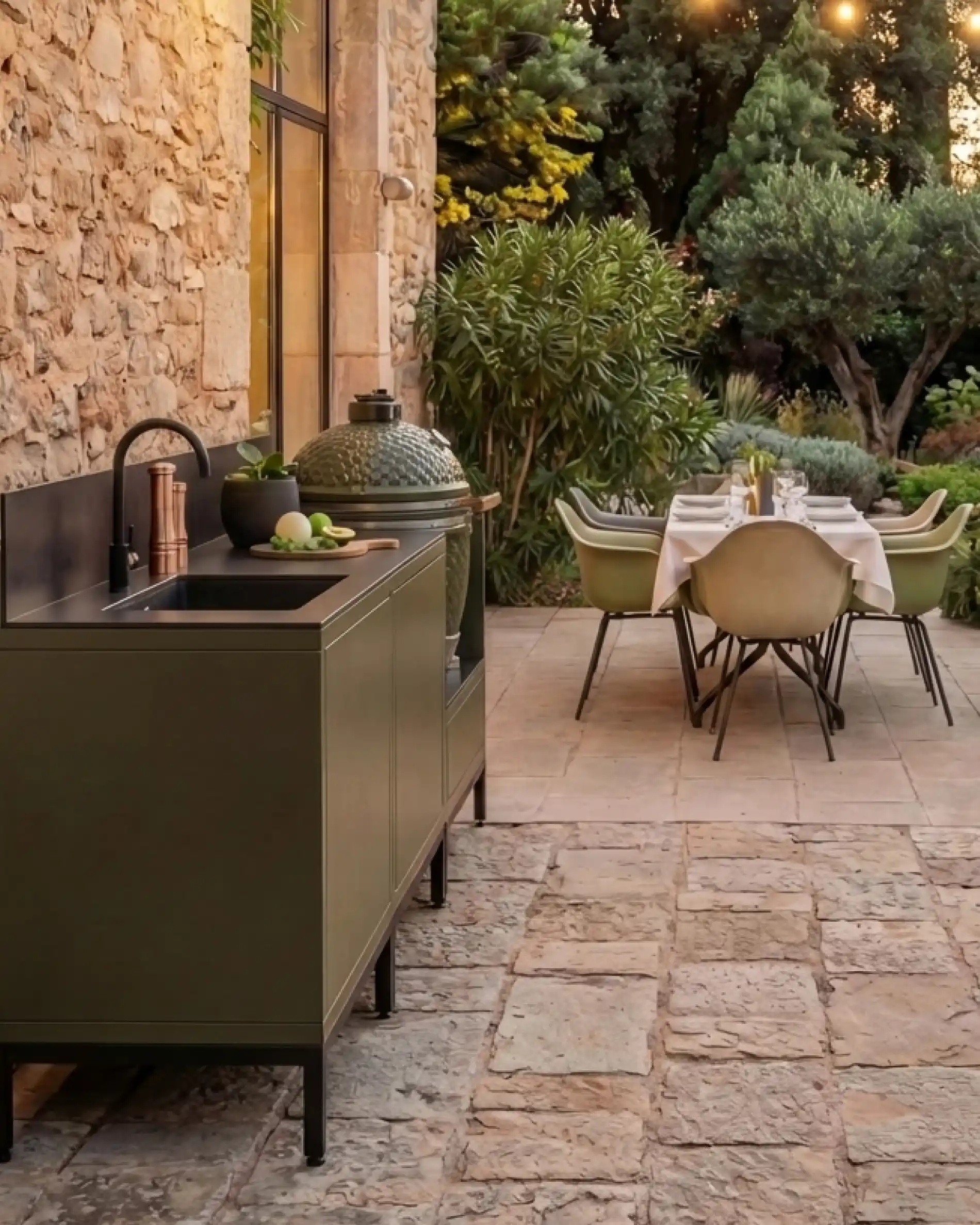 Cuisine d'extérieur PILOTIS - 3 modules avec évier pour Kokko - Image 3