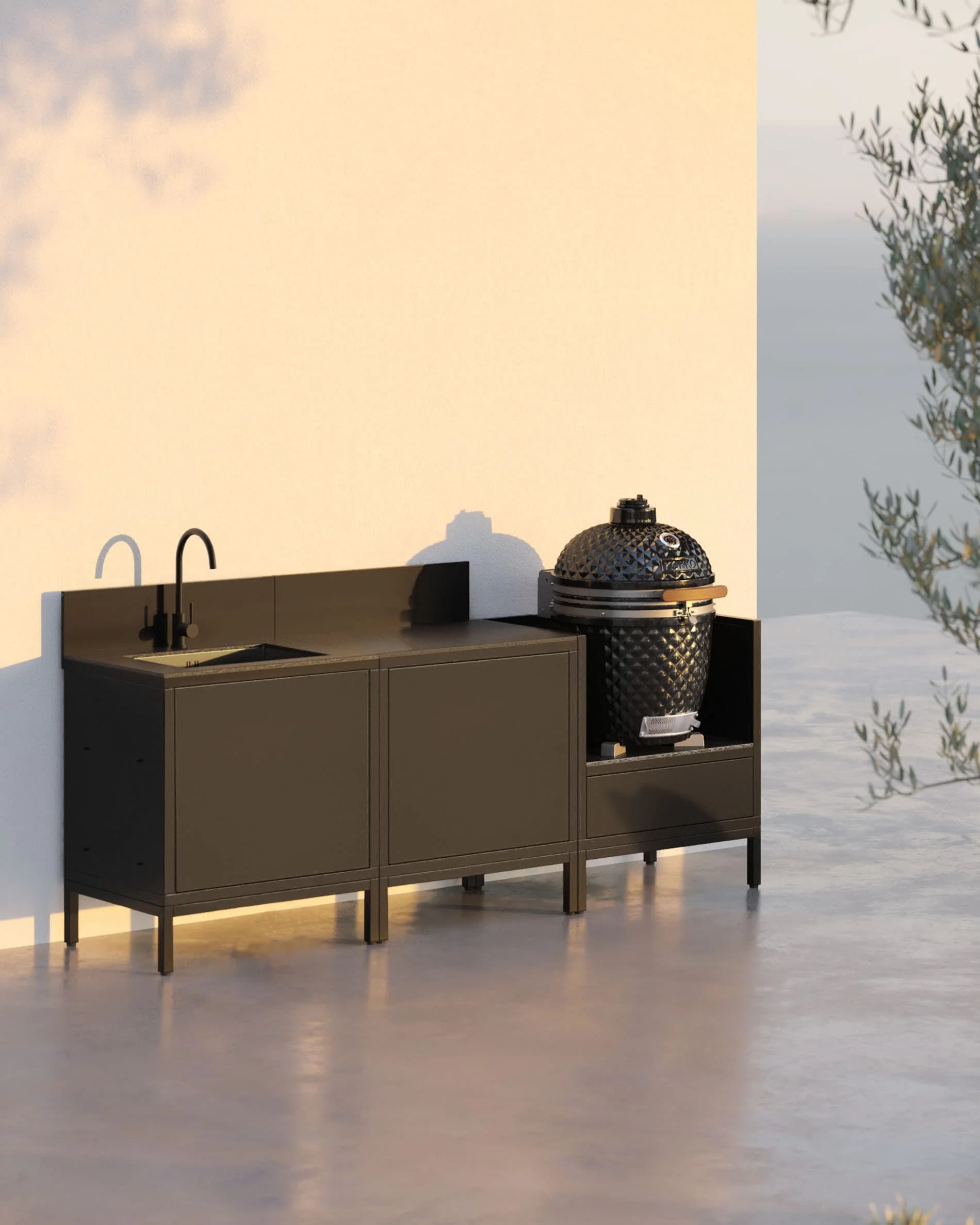Cuisine d'extérieur PILOTIS - 3 modules avec évier pour Kokko - Image 30