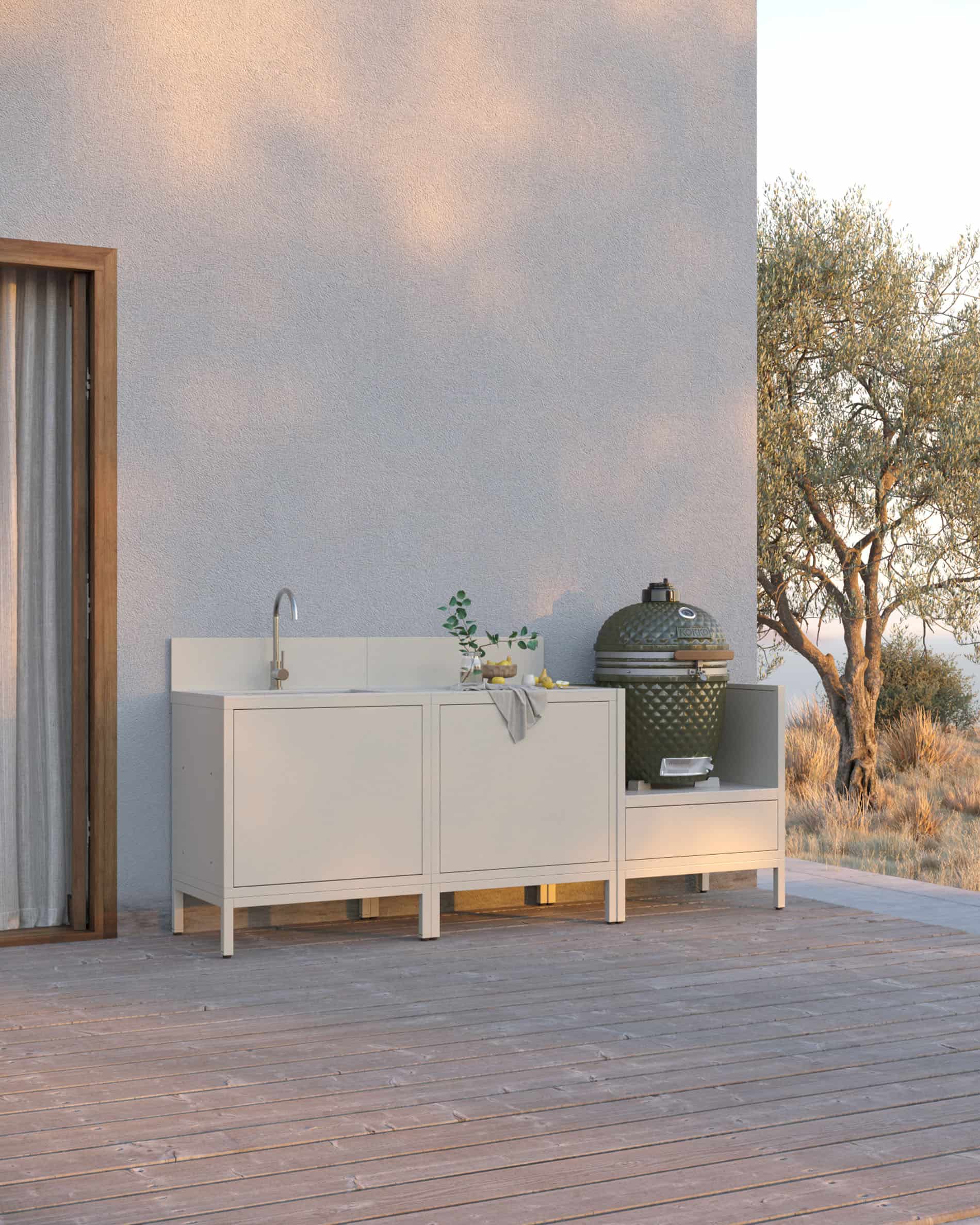 Cuisine d'extérieur PILOTIS - 3 modules avec évier pour Kokko - Image 6