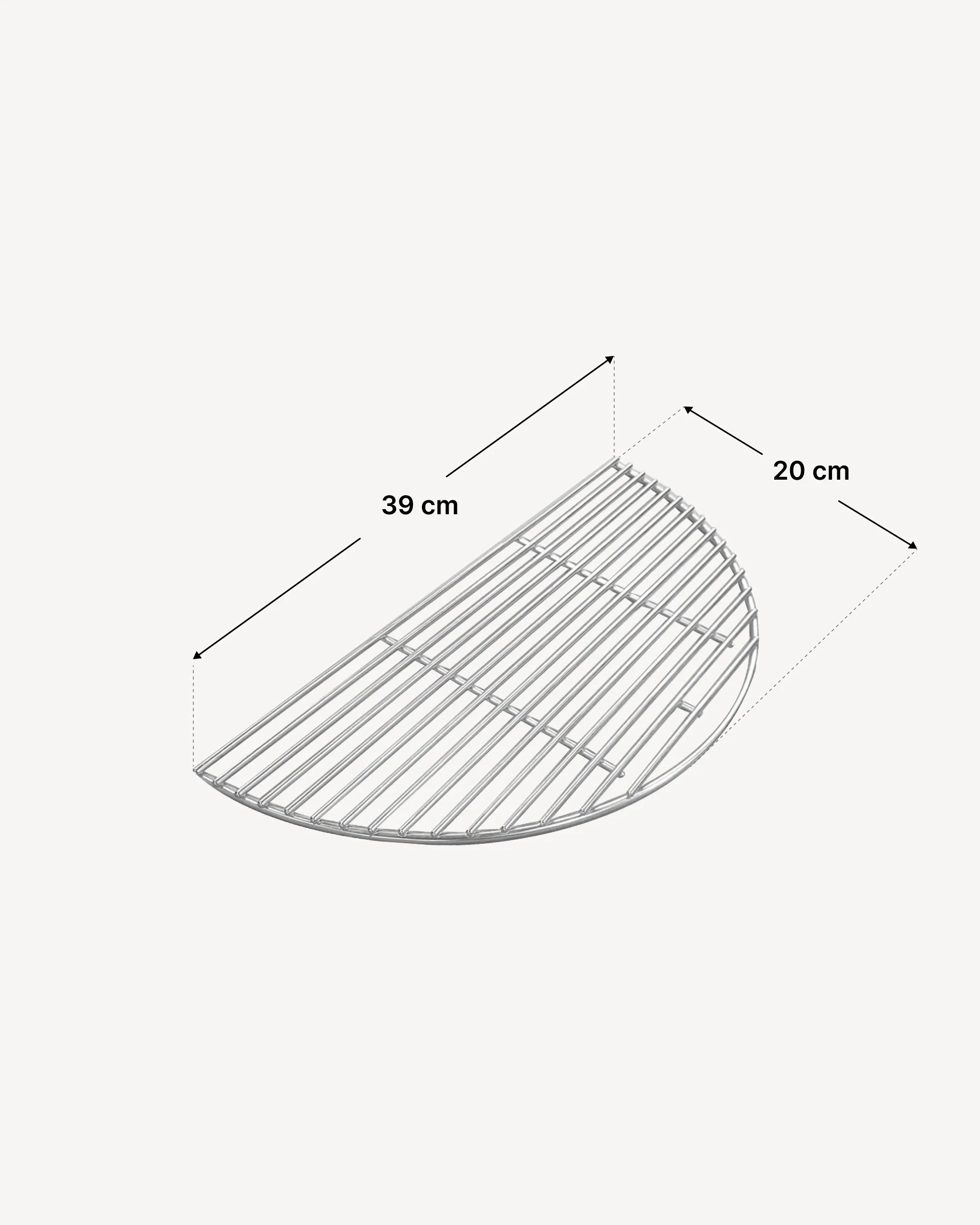 Demi grille de cuisson en inox - Image 3