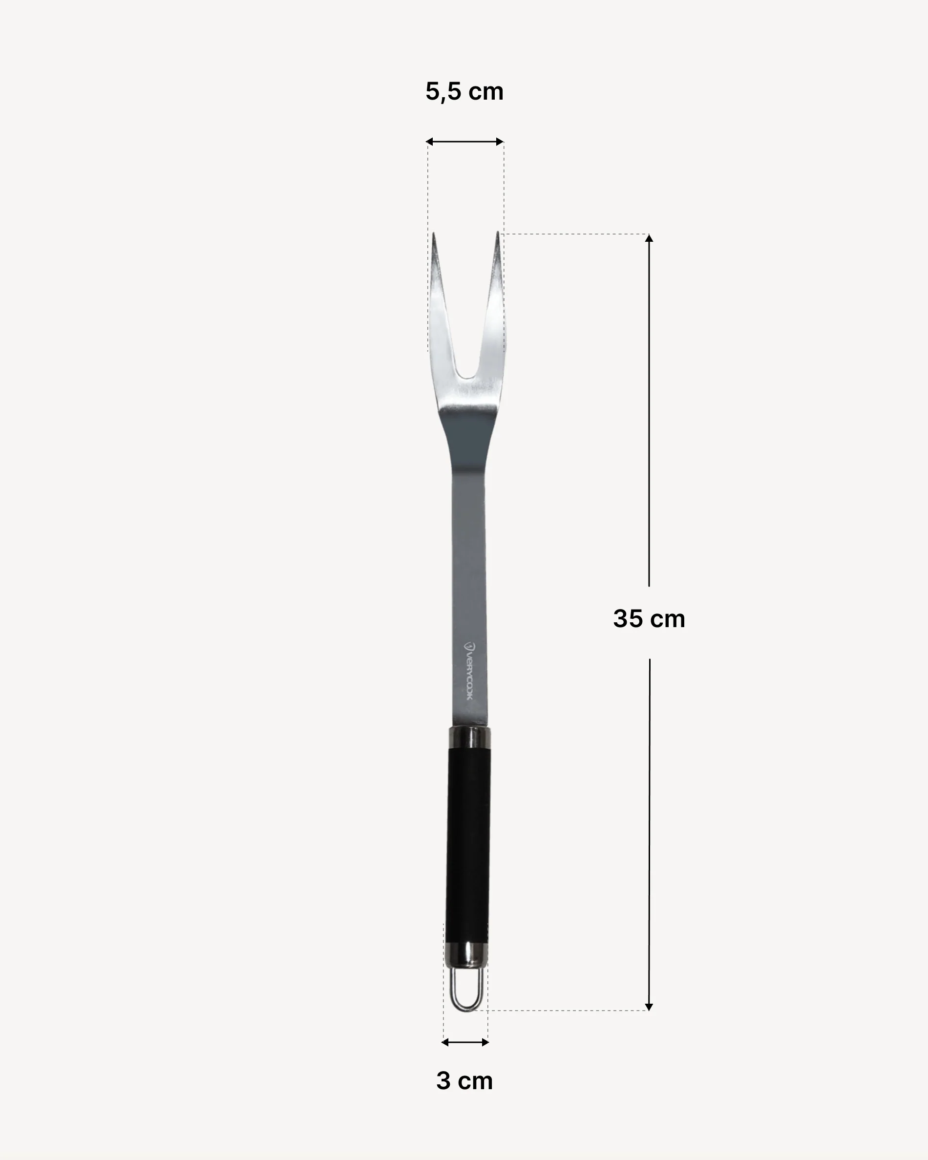 Fourchette à viande en inox - Image 2