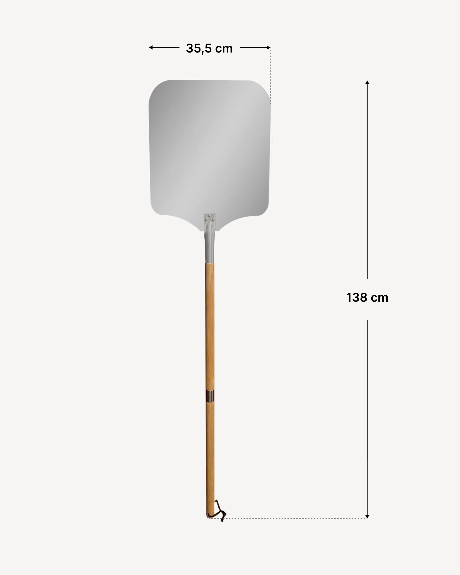 Pelle à pizza en inox avec manche XL - Image 6
