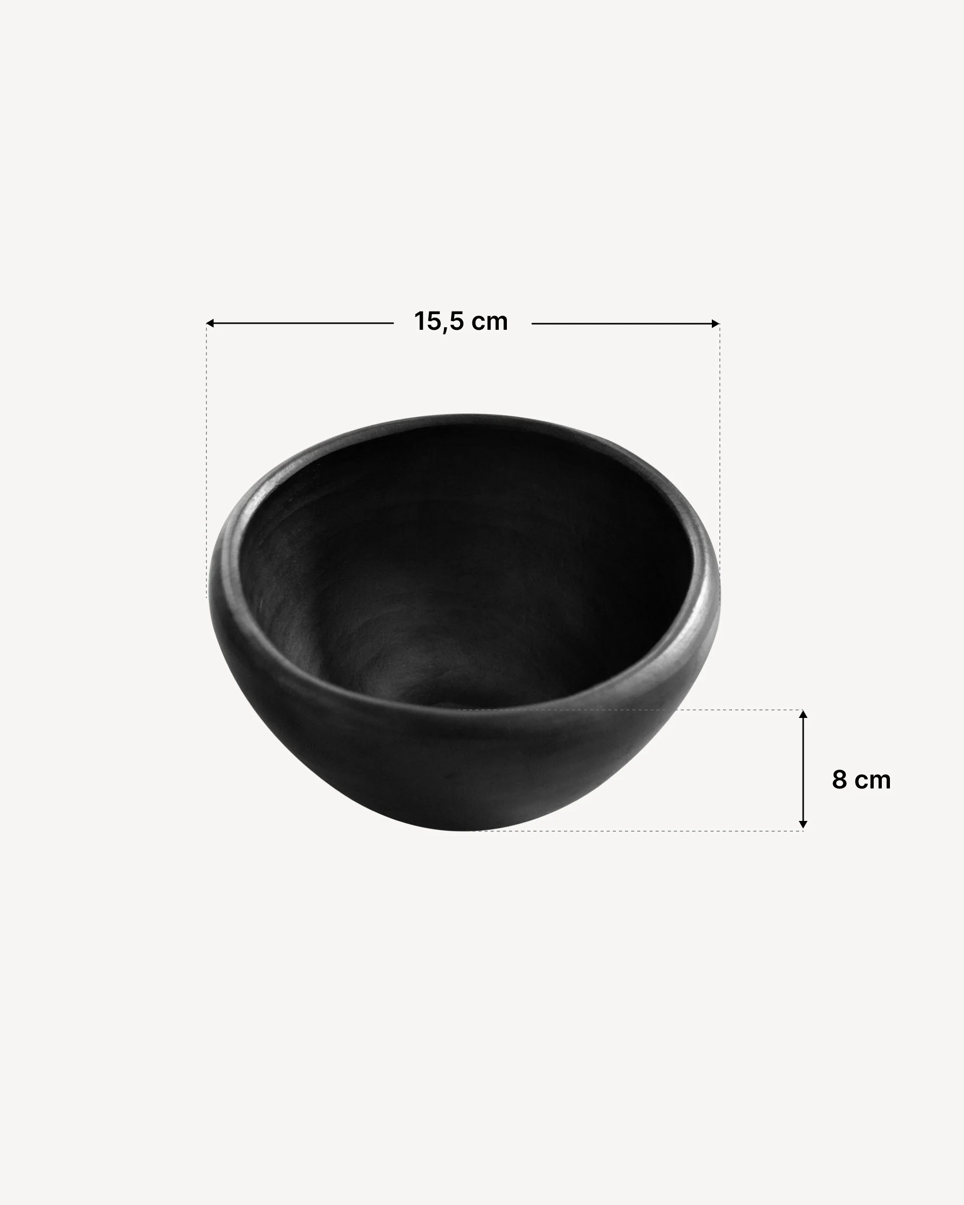 Petit bol en argile noire Chamba Ø15,5cm - Image 4