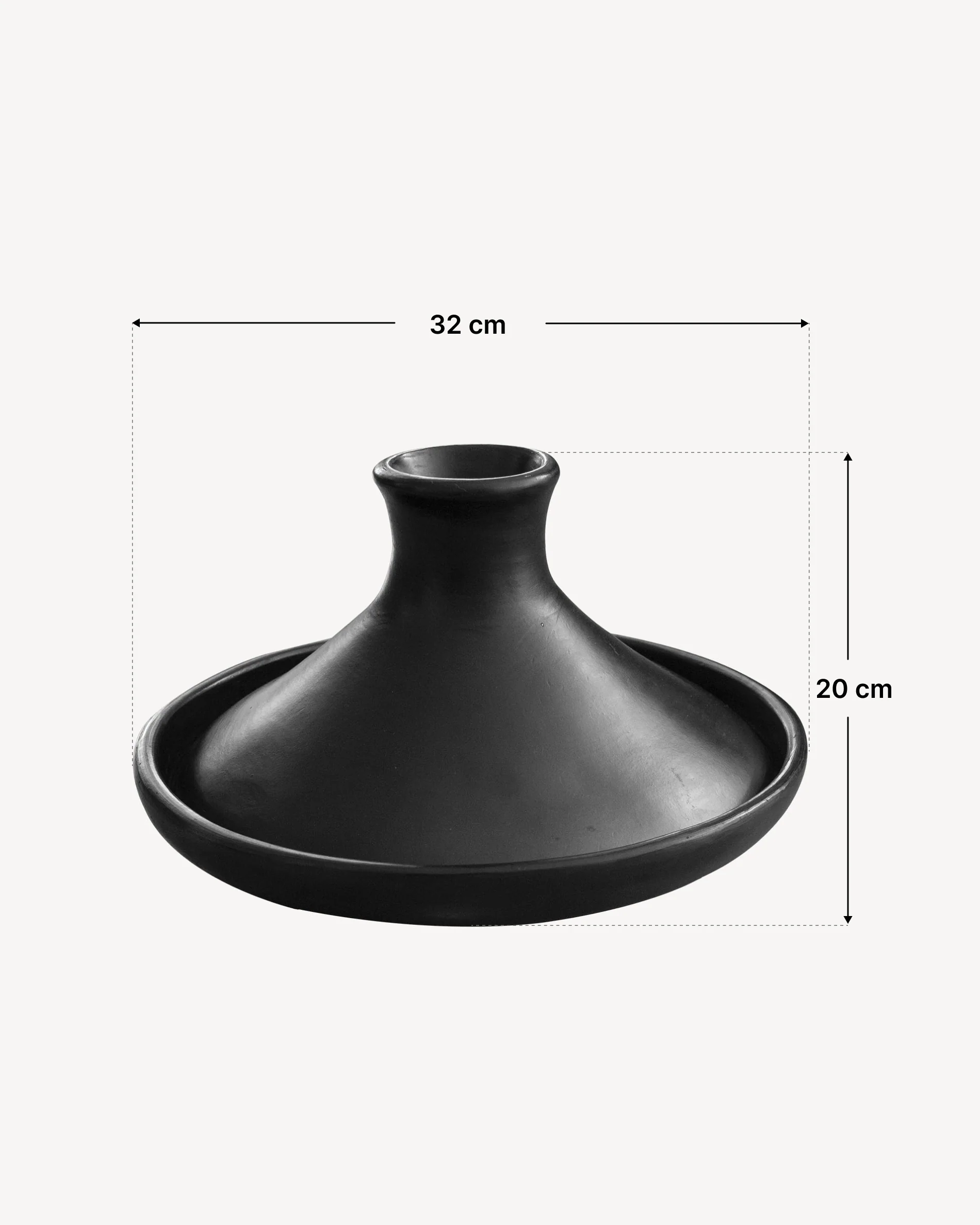 Plat à tajine en argile noire Chamba - Ø32cm - Image 5