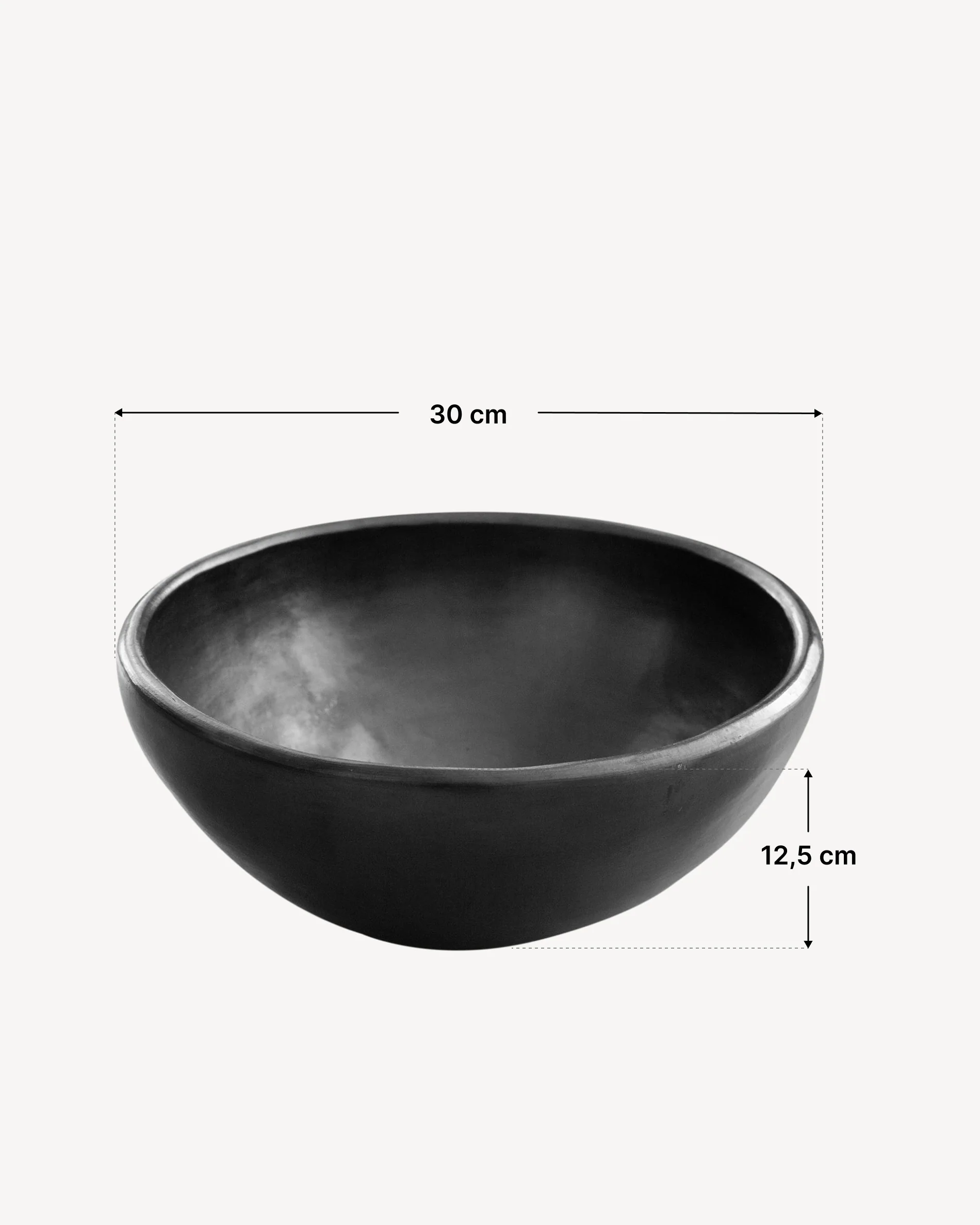 Saladier en argile noire Chamba Ø30cm - Image 4