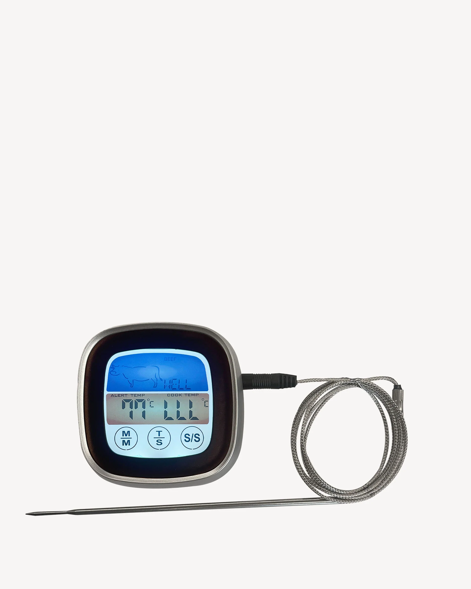 Thermomètre avec sonde pour barbecue